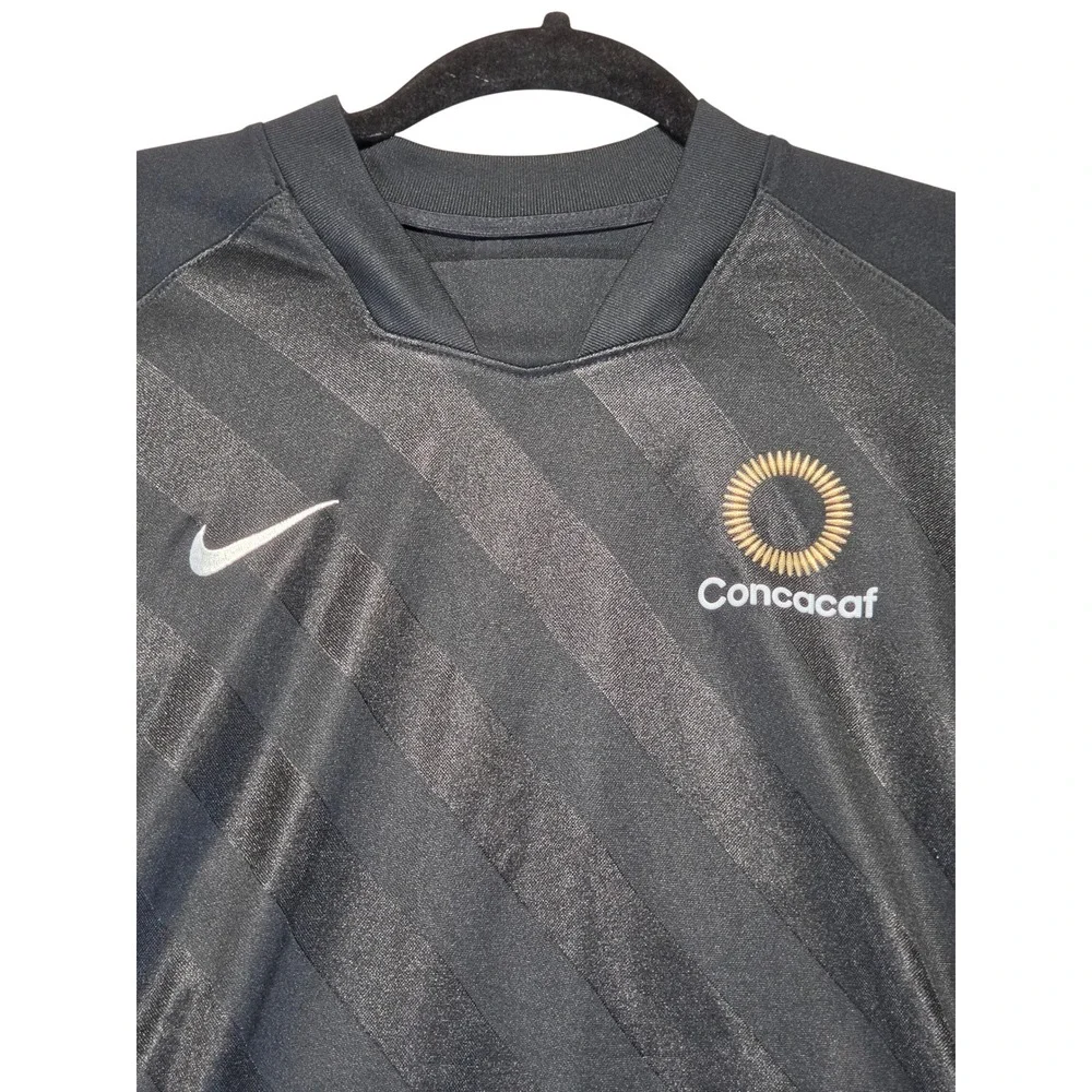Nike Womens Dri-FIT Concacaf Soccer Jersey Black Cindy Parlow 41 Gold Large